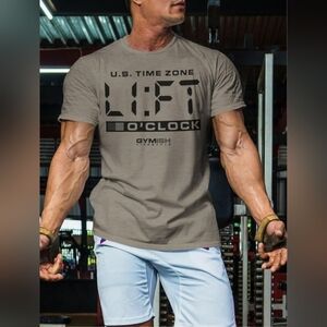 Next Level Apparel Men's 'Life O'Clock' Graphic Tee Gray Size 3XL S-1948